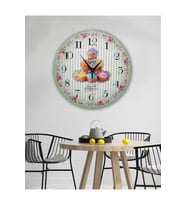 bilge Retro Tasarımlı Duvar Saati 35 x 35 CM (Karışık)