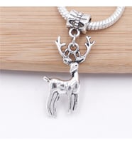 Takantakana Worldshop, Pandora, Bileklik Uyumlu, Gümüş, Charm, Geyik  (1Adet)
