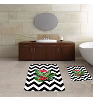 Banyo Halısı Ikili Klozet Takımı Kaymaz Tabanlı Banyo Paspas Takımı (Karışık)