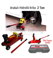 Arabalı Hidrolik Kriko 2 Ton Plastik Çantalı