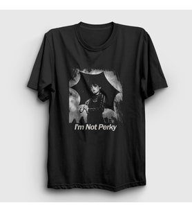 Presmono Unisex Siyah Perky Wednesday Addams Family Addams Ailesi T-Shirt 365820tt
