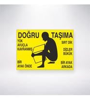 Doğru Taşıma 21x35 Arkası Yapışkanlı Levha