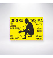 Doğru Taşıma 21x35 Arkası Yapışkanlı Levha