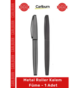 #Kalem Prestijli Şık Tasarım Kurumsal Hediye Lüks Ofis Yazım Gereçleri Metal Roller Kalem Füme - 1 A