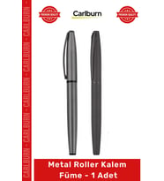 #Kalem Prestijli Şık Tasarım Kurumsal Hediye Lüks Ofis Yazım Gereçleri Metal Roller Kalem Füme - 1 A