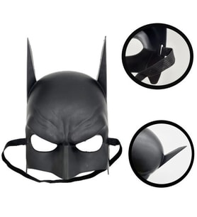 Periboia Siyah Çocuk Batman Maskesi Lastikli (Karışık)