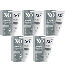 XO Krem Deodorant 75ML Unisex Care & Effective Parfümlü (5 Li Set)