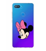 Xiaomi Mi 8 Lite Uyumlu Kapak Minnie Mouse Tasarımlı Şeffaf Silikon Kılıf