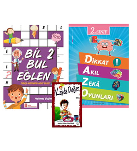 Ata 2.Sınıf Bil Bul Eğlen + Dikkat Akıl Zeka Oyunları (Beyaz)