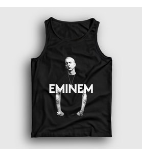 Presmono Unisex Siyah Slim Shady Eminem Atlet 156068tt