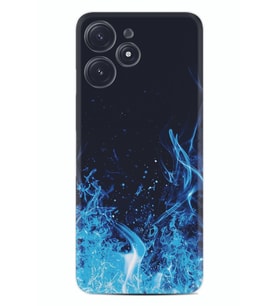Xiaomi Poco M6 Pro 5G Kılıf Silikon Desen Özel Seri Blue Fire 1678