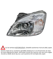 LEOPARTS Kia Rio Far Lambası Sol (Manuel) 2006-2010 92101-1G020