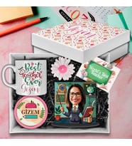 Motto Gift Öğretmenler Gününe Özel Karikatür Biblolu Hediye Kutusu 53005