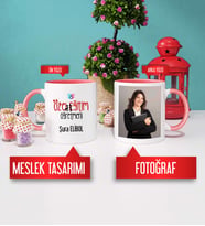 Özel Eğitim Öğretmeni Kupa Bardak Pembe Fotoğraflı