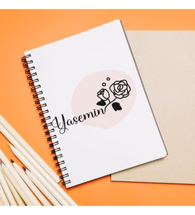 İsim Tasarımlı Defter Kişiye Özel