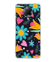 PrintiFy Xiaomi Poco F2 Pro ile Uyumlu 1mm Slim Fit Retro Renkler 1 Baskılı Şeffaf  Kılıf