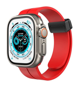 Apple Watch 42mm Kr412 Elegance Stylısh Kordon (SAAT DEĞİLDİR) - Kırmızı