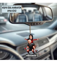 Kişiye Özel Taraftar Karikatür Ayna Süsü – Taraftar Hediyesi