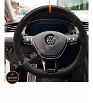 Volkswagen T-Cross Dikme Direksiyon Kılıfı Alcantara Süet Mat Karbon Taba Yüzük ve Dikiş 2024-2026