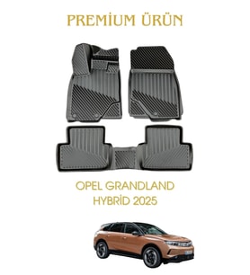 Opel Grandland Hybrid 2025 Uyumlu 3D Oto Paspas Premium