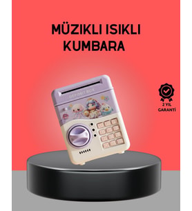 Çocuklar İçin Elektronik Şifreli Para Biriktirme Kumbarası Mor