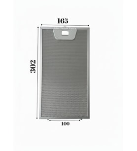 NEFF İle Uyumlu En 16,5 cm Boy 30,2 cm Tek Tırnaklı Aspiratör Davlumbaz Metal Yağ Filtresi