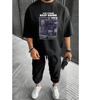 Unisex  Keep Going 2'li Eşofman Takımı (Siyah)