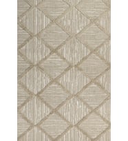 Bej Halı Dijital Baskı Geometrik Motifli Kaymaz Tabanlı Modern Salon Halısı Koridor Yıkanabilir