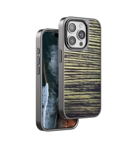 Iphone 15 Wave Kapak - Koyu Kahve