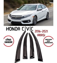 Honda Civic Cam Rüzgarlığı 4-lü 2016-2021 Arası Takım