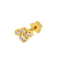 Tektaş 14 Ayar Tragus Altın Küpe