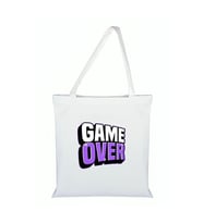 Game Over Baskılı Bez Çanta - Game Overlı Çanta (Standart)