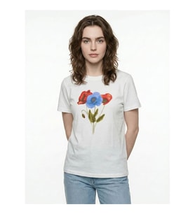 Loft Regular Fit Beyaz Kadın T-Shirt LF2042631