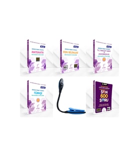 Karekök Yayınları 8 Sınıf Konu Anlatımı Ve LGS De Çözülmesi Gereken 600 Soru + Kitap Okuma Işığı Hediye (Çok Renkli)