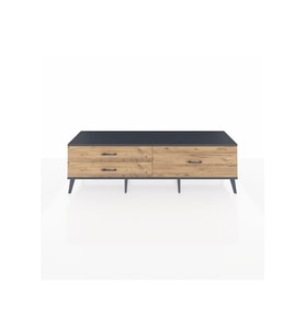 Hyperion TV Ünitesi 3 Çekmeceli  176x44x51 Antrasit-Antrasit/Çam