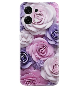 Oppo A6 Pro Kılıf Boutique Baskılı Resimli Mor Güller Pcode -029