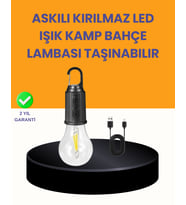 Akıllı Sensörlü USB Şarjlı Kamp Lambası