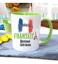 Fransızca Öğretmenine Özel Öğretmenler Günü Hediyesi Kişiye Özel Kupa Bardak
