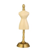 Vitale Gold Beyaz Dilsiz Uşak Dekor 9*12*36 Cm AK.IV0243