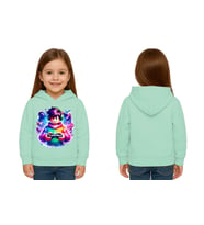 Unisex roblox Baskılı Çocuk Swaetshirt  Baskılı Kapüşonlu 3 İplik Şardonlu (Mint Yeşili)