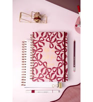 Notebook B5 17x24 cm Spiralli Lastikli Düz, Çizgisiz Tarihsiz Not Defteri Fiyonklar