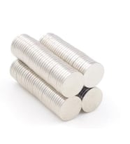 Neodyum Mıknatıs Silindir 8x1mm x 10 adet (Metal)