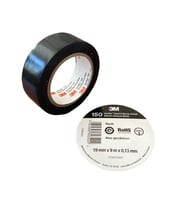 3M Temflex 150 Elektrik İzole Bant Elektrik Kablo Bantı 19mmx9m Siyah