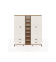 Hyperion Gardrop 12 Raflı 4 Çekmeceli 2 Askılı 220x44x243 Çam-Aytaşı/Aytaşı