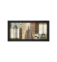 Manzara Temalı Kanvas Tablo 50 x 70 cm Siyah Çerçeve