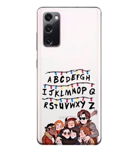 Samsung Galaxy S20 FE Uyumlu Stranger Things Desenli Şeffaf Telefon Kılıfı