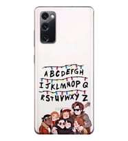 Samsung Galaxy S20 FE Uyumlu Stranger Things Desenli Şeffaf Telefon Kılıfı