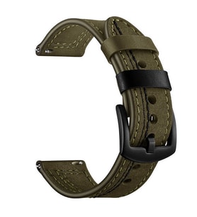 ??Galaxy Watch 42mm (20mm) KRD-19 Deri Kordon (Yeşil)
