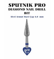 Elmas Sivri Armut Freze Mavi Çap 4,0mm