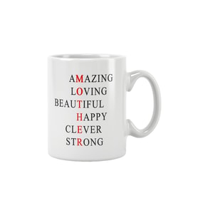Anneler Günü Amazing Anne Hediye Baskılı Kupa Bardak